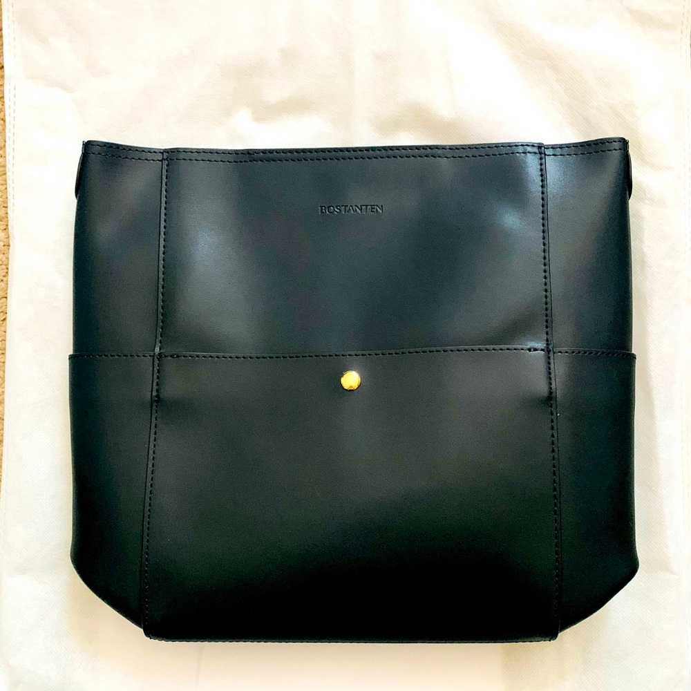 !SPRING NEED! NWT Bostanten Leather Bucket Handbag - Black